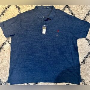 Unique Blue, Polo short sleeve. Size 3xB